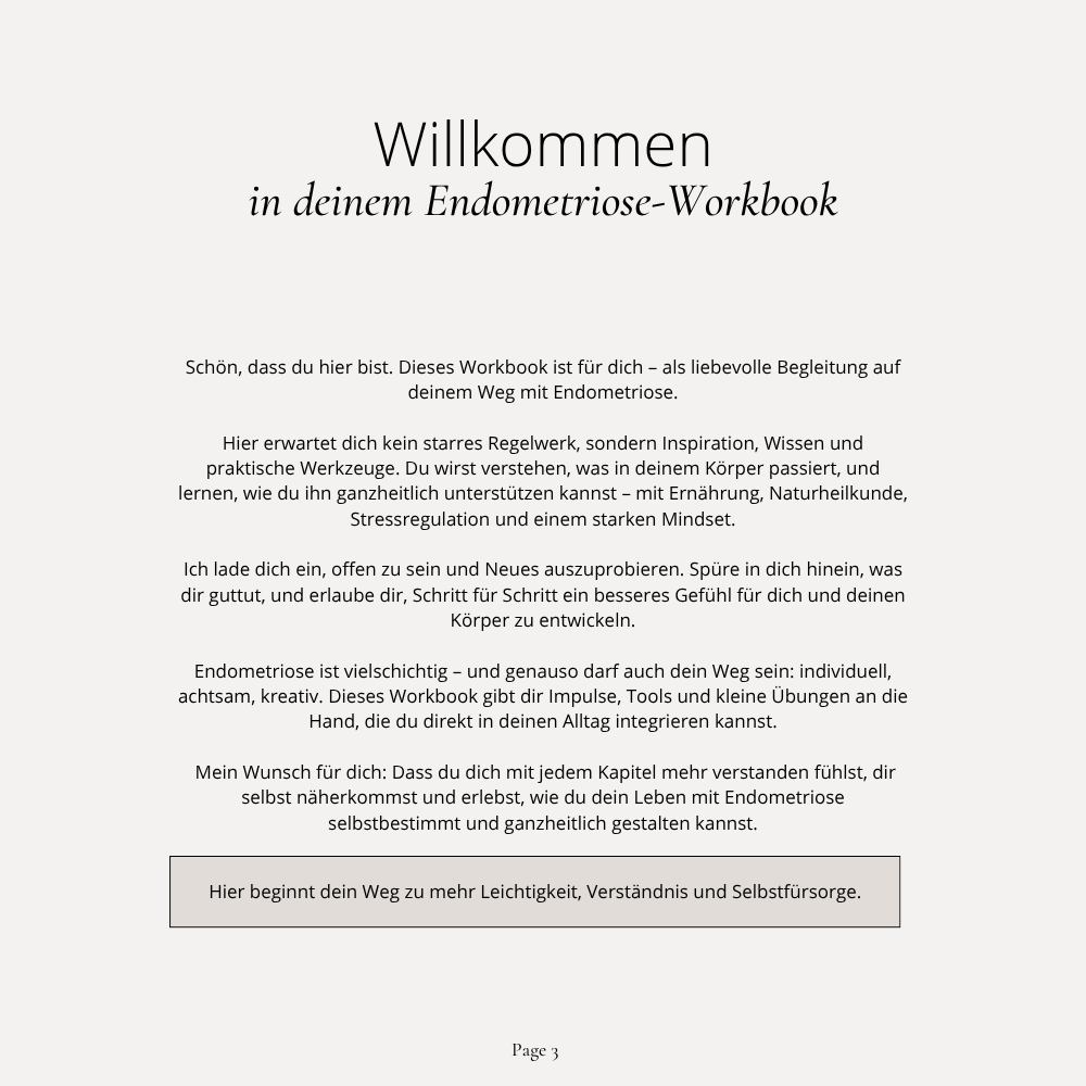Endo Care Workbook – Dein ganzheitlicher Begleiter bei Endometriose – Bild 3